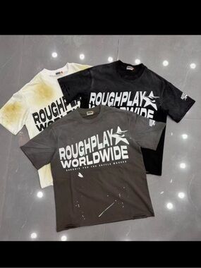 Roughplay Worldwide Graphic Gray t-shirt